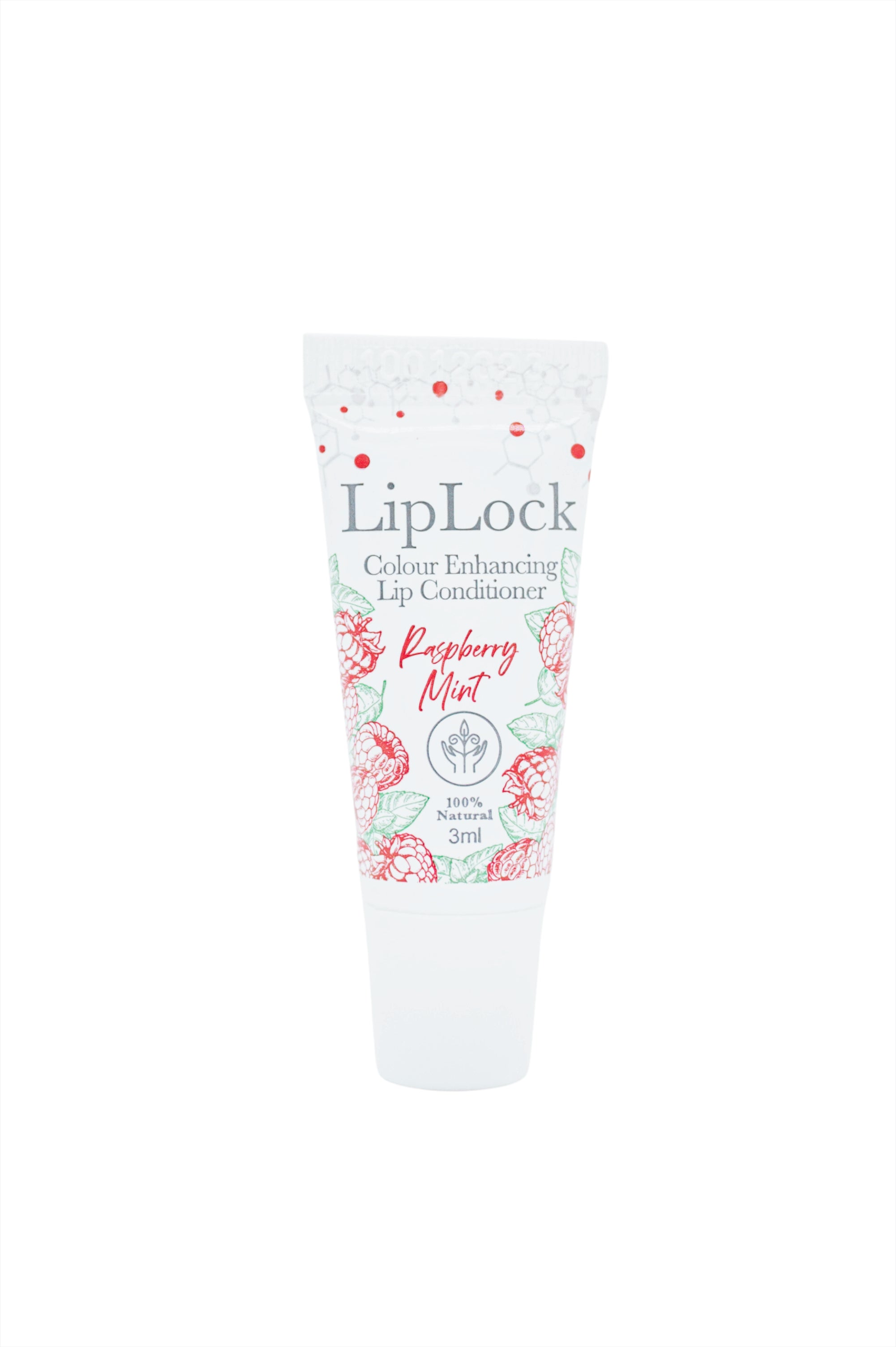 (10 Pack) Colour Enhancing - Raspberry Mint LipLock (3ml tube minis) - Membrane Post Care Products Inc.