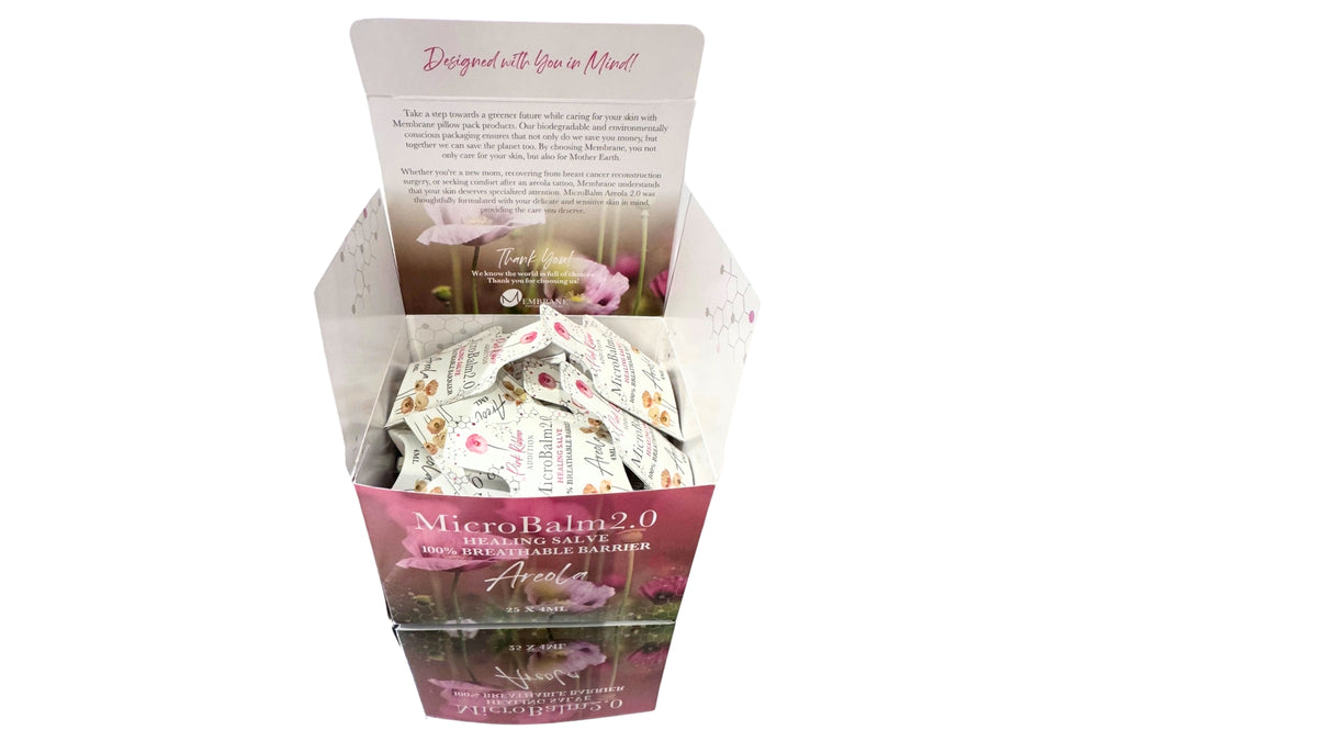 (25 Pack) Areola MicroBalm 2.0 Salve Pillow Packs (4ml each)