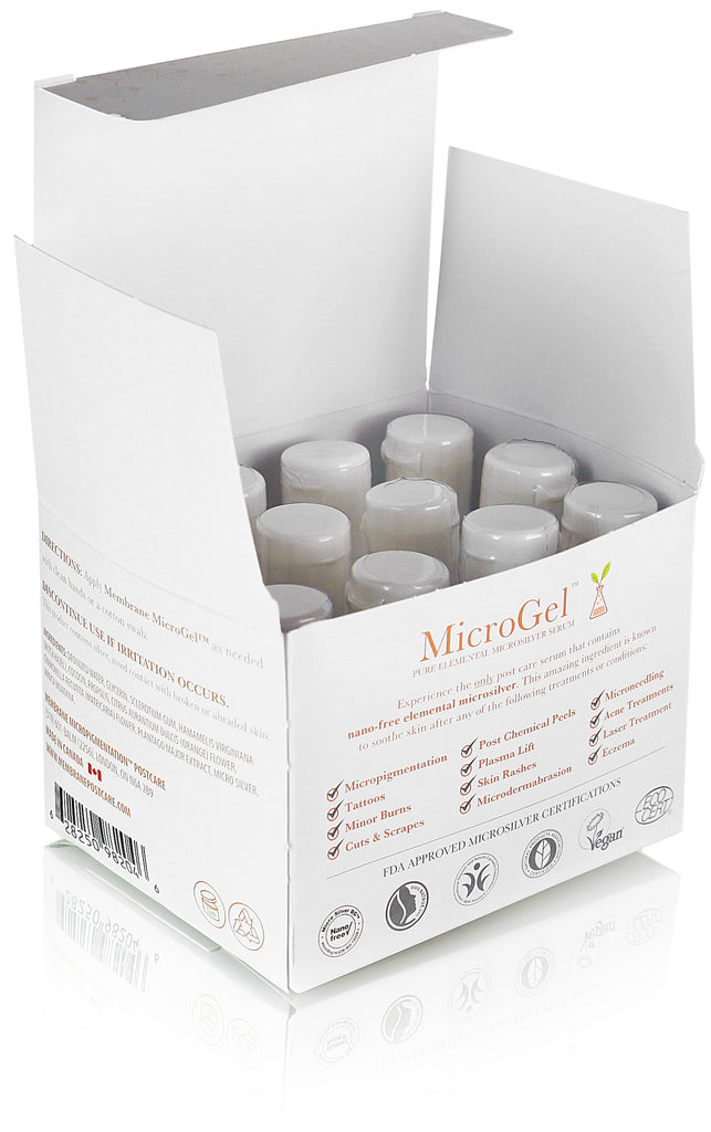 (12 Pack) MicroGel Minis (1/2oz each) - Membrane Post Care Products Inc.