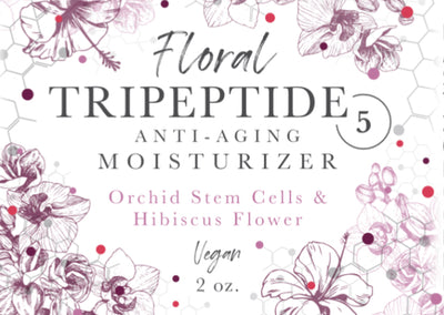 Floral TriPeptide 5 - Anti-Aging Moisturizer - Vegan (All Skin Types - 2oz Glass Jar) - Membrane Post Care Products Inc.